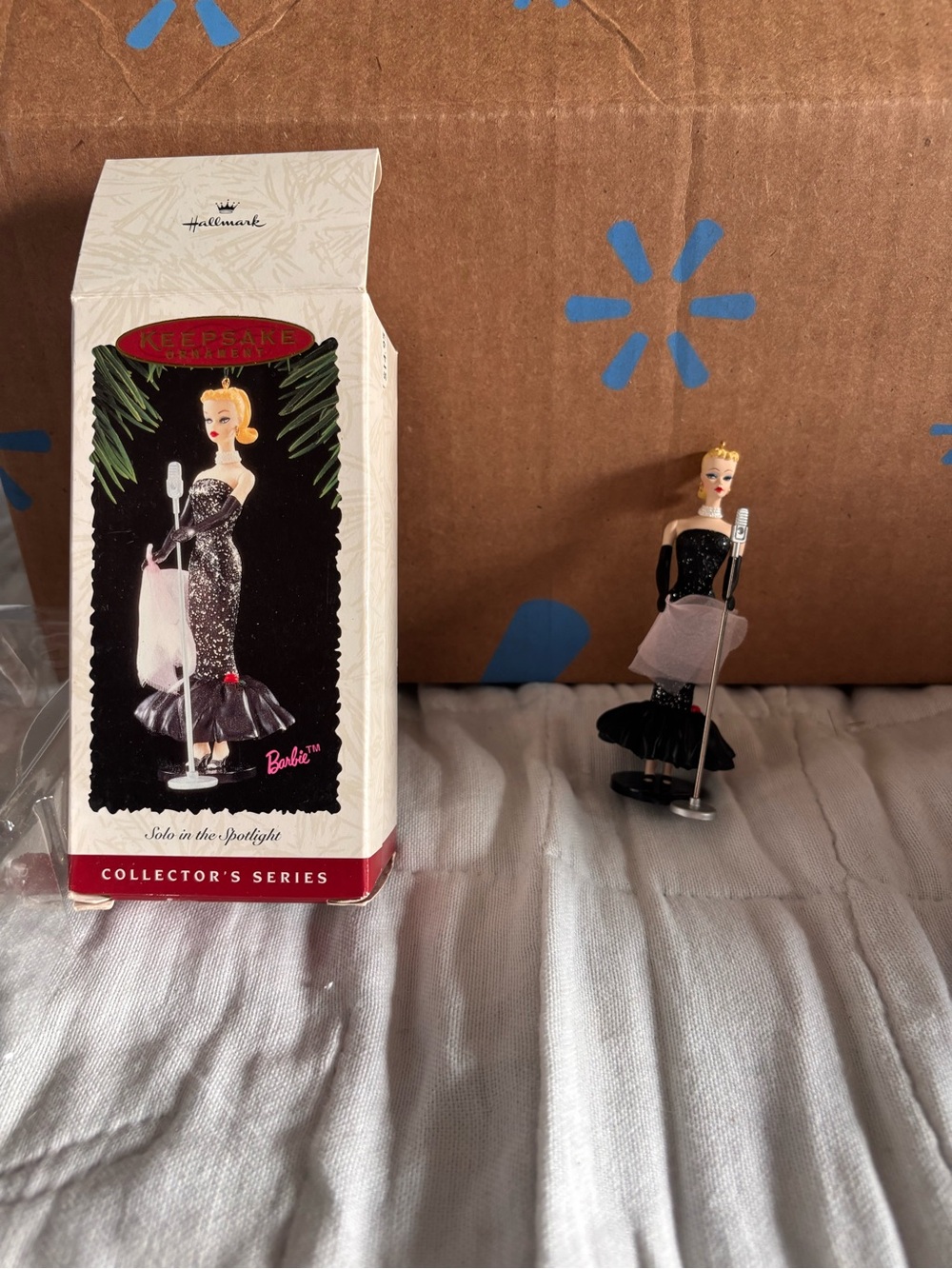 1995 Solo In The Spotlight Barbie Hallmark Ornament. In original box.